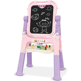 The Magic Toy Shop Pink Folding Double-Sided Magnetic Drawing Board