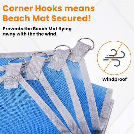 Sand Free Foldable Beach Mat by GEEZY - UKBuyZone