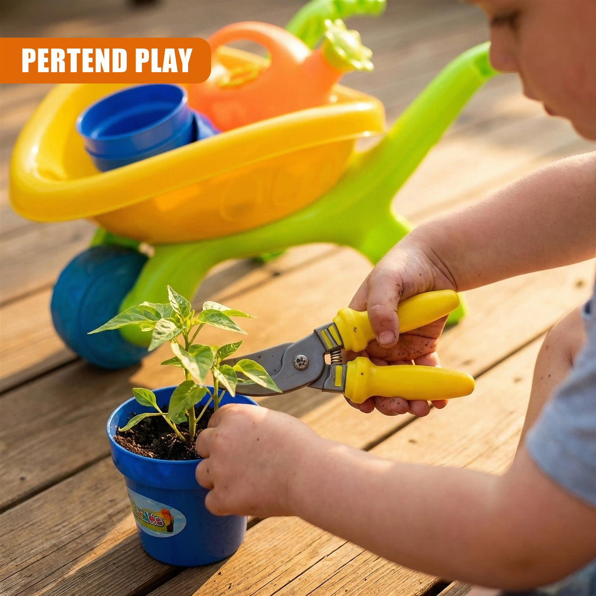Kids Garden Wheelbarrow Playset