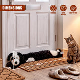 Novelty Black Dog Draught Excluder for Doors