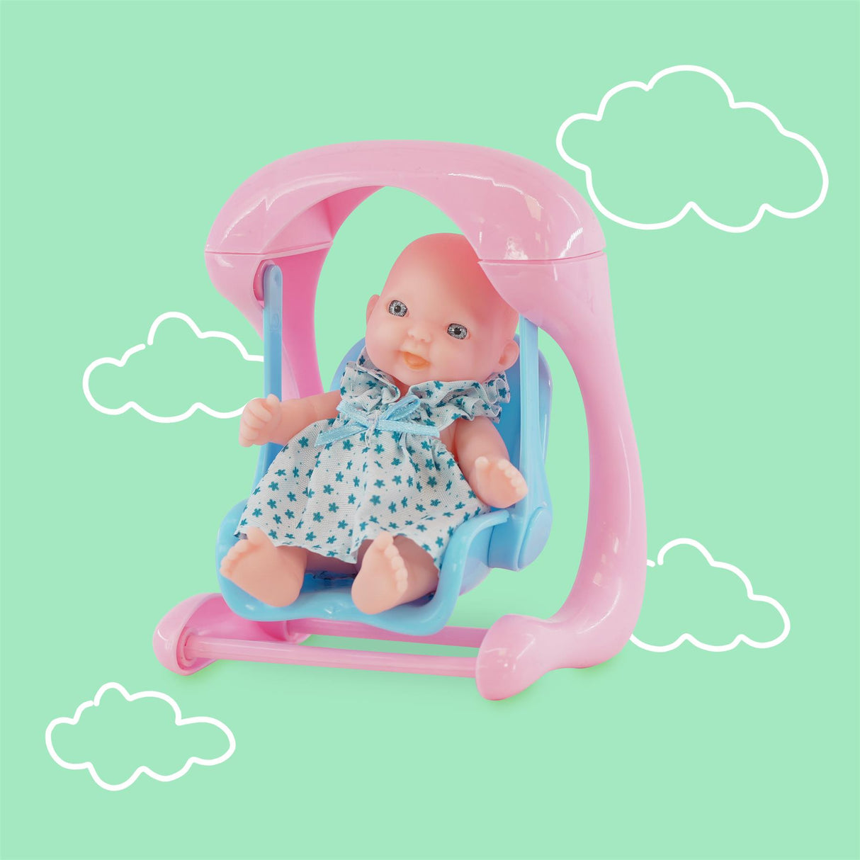 Set of 8 Mini Baby Dolls with Costumes & Accessories