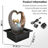 Heart Water Feature Outdoor With LED