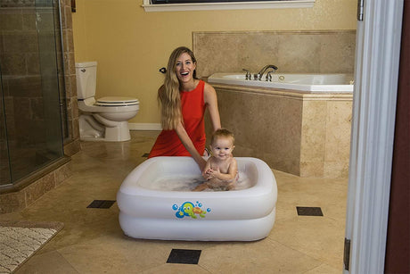 Bestway Inflatable Baby Bath Tub Soft Floor Baby Toddler Paddling Pool, 34 Inch by Bestway - UKBuyZone