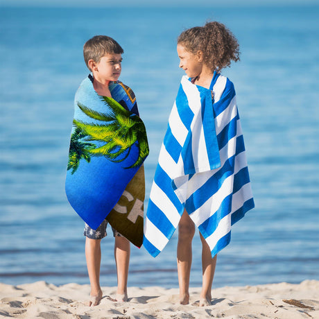 Enjoy The Beach Design Large Towel by Geezy - UKBuyZone