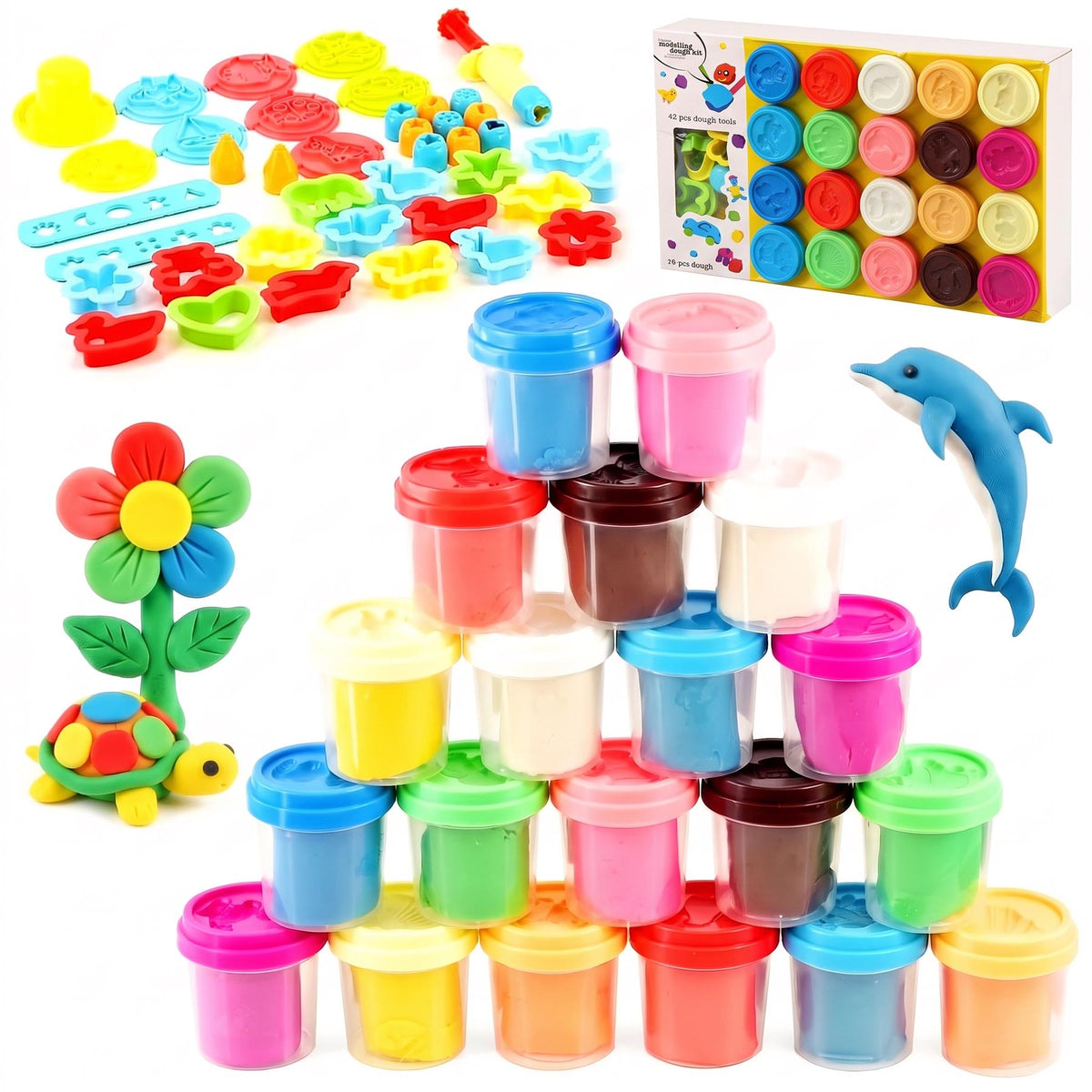 62-Piece Kids Dough Kit