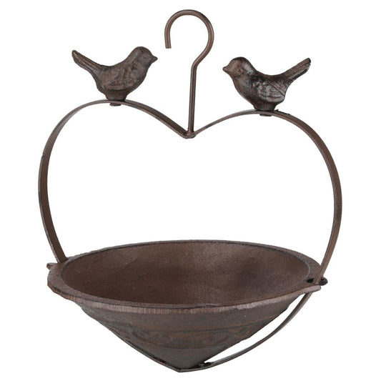 Rustic Cast Iron Hanging Bird Feeder by GEEZY - UKBuyZone