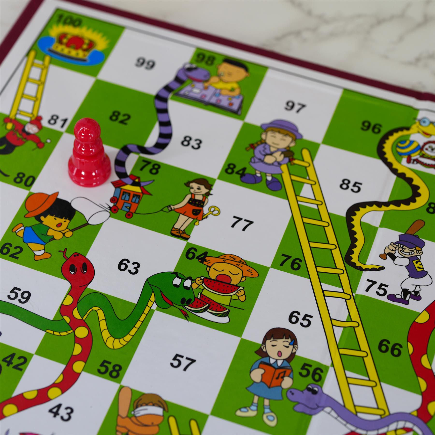 Snakes and Ladders Traditional Board Game by The Magic Toy Shop - UKBuyZone