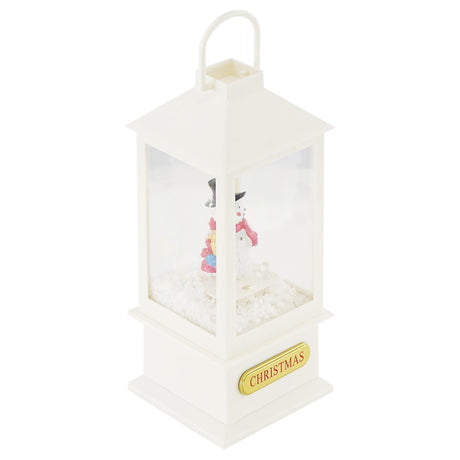 Christmas Lantern With 8 Songs, Light And Snow by The Magic Toy Shop - UKBuyZone