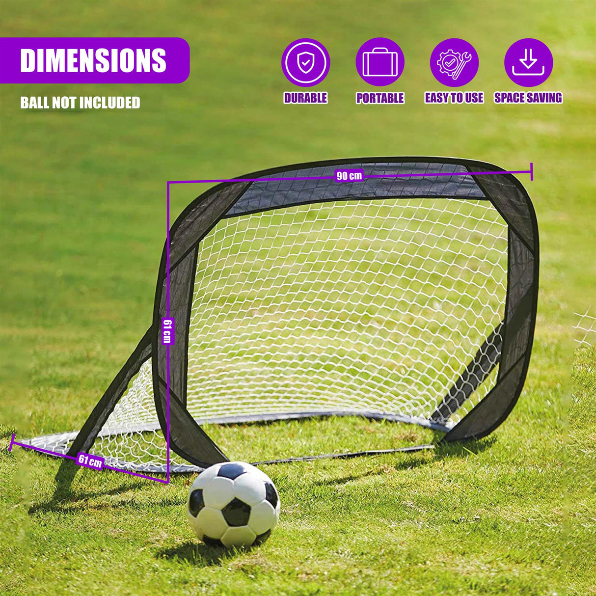 Pop Up Football Goal Set of 2