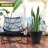 Anthracite Large Flower Pot Planter 35 x 31 cm by GEEZY - UKBuyZone