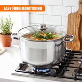 Stainless Steel Stock Pot with Lid - 12 L