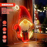 Santa Gnome Neon Sign