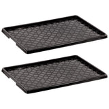 Set of 2 Plastic Shoe Trays