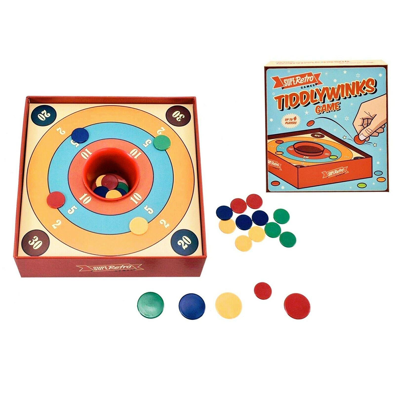 Traditional Tiddlywinks Game for 4 Players by The Magic Toy Shop - UKBuyZone