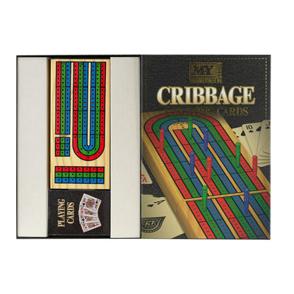 Classics Wooden Cribbage Board & Playing Cards by The Magic Toy Shop - UKBuyZone