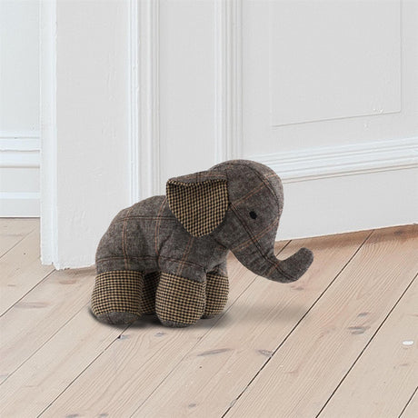 Tartan Elephant Door Stopper by The Magic Toy Shop - UKBuyZone