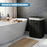 Black Bamboo Laundry Hamper 72L
