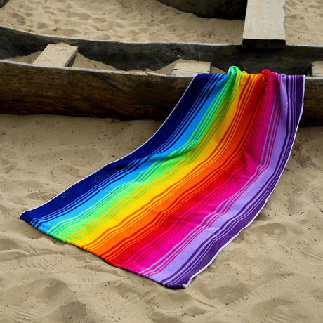 Rainbow Design Large Towel by GEEZY - UKBuyZone