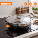 Shallow Casserole Pot with Lid - 3 L