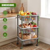 3-Tier Vegetable Trolley
