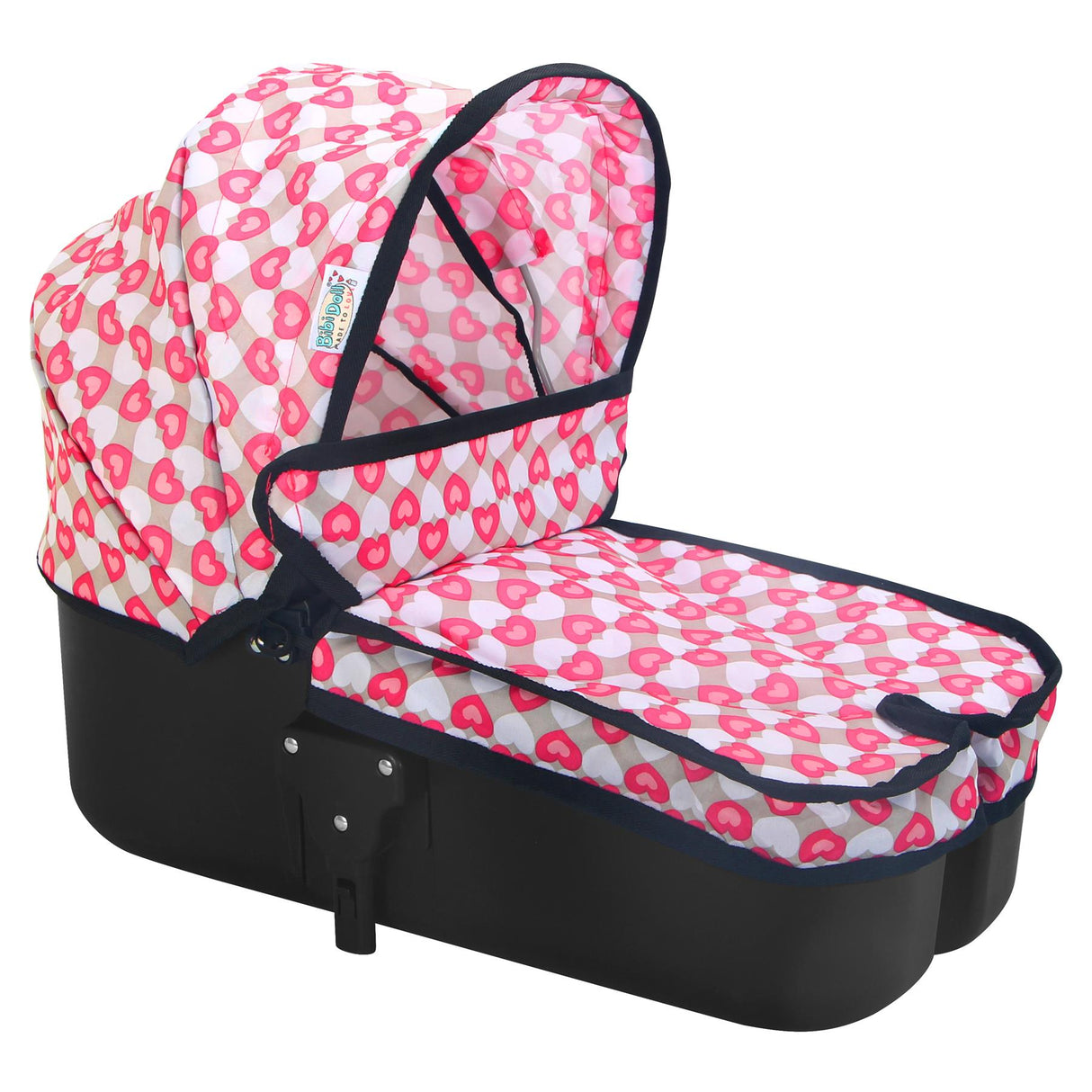 BiBi Doll Dolls 2-In-1 Pink Pram & Carrier