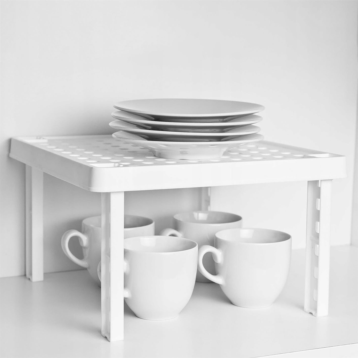 Kitchen Cabinet Stackable Insert Storage Shelf by Geezy - UKBuyZone