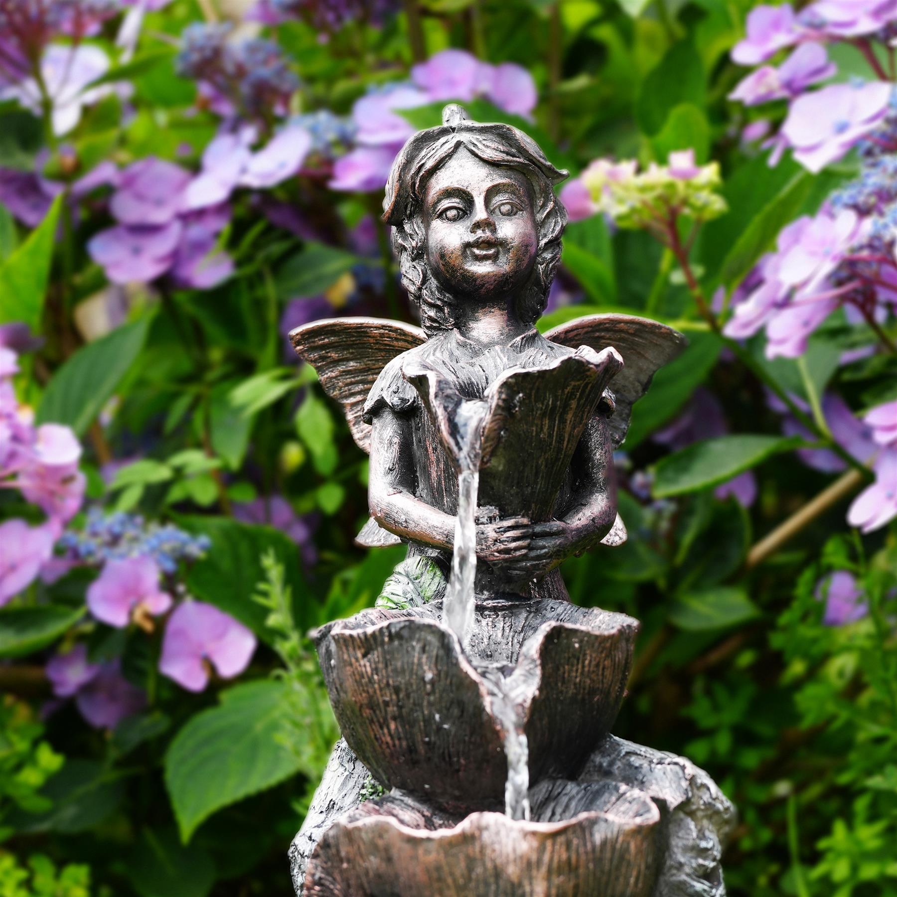 Solar Fairy Fountain by GEEZY - UKBuyZone