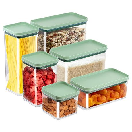 Food Storage Containers Set of 6 by GEEZY - UKBuyZone