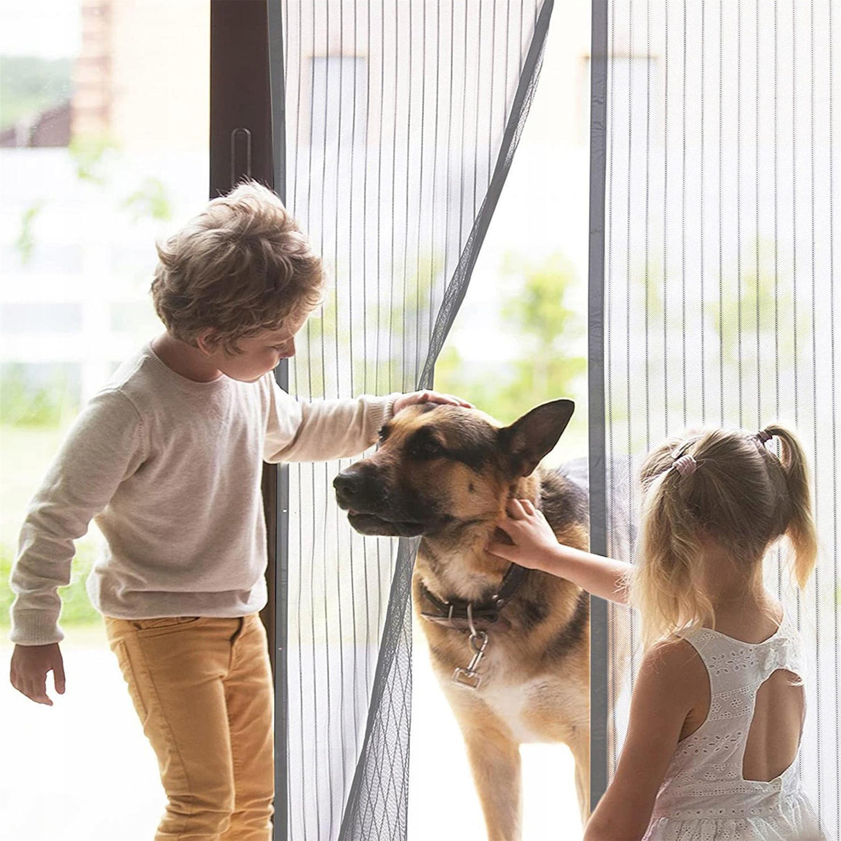 Magnetic Insect Door Screen Grey