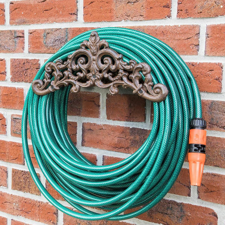 GEEZY Cast Iron Garden Hose Holder