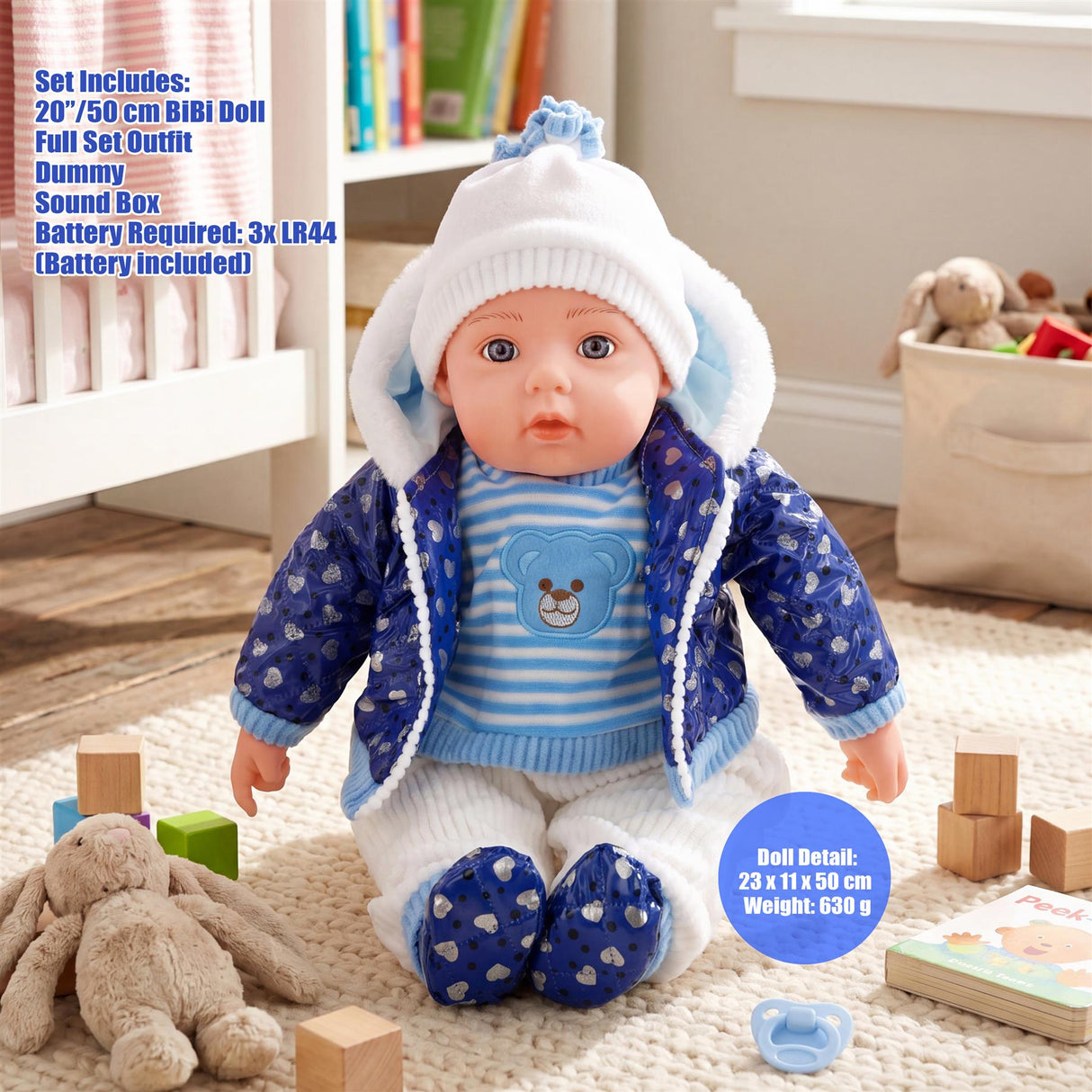 BiBi Baby Doll "Navy" (50 cm / 20")