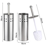 Geezy Stainless Steel Toilet Brush & Holder