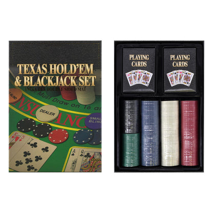 2 in 1 Texas Hold'em & Blackjack Set by The Magic Toy Shop - UKBuyZone