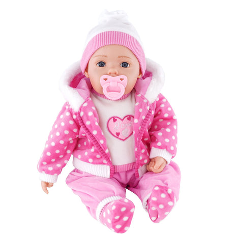 Candy Pink Bibi Baby Doll Toy With Dummy & Sounds by BiBi Doll - UKBuyZone