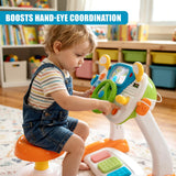 Freestanding Electronic Steering Wheel Driving Simulator Toy