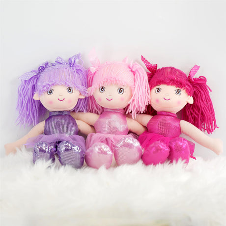 Ballerina Rag Doll 16" by BiBi Doll - UKBuyZone