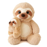 9" Mum & Baby Sloth Soft Toy