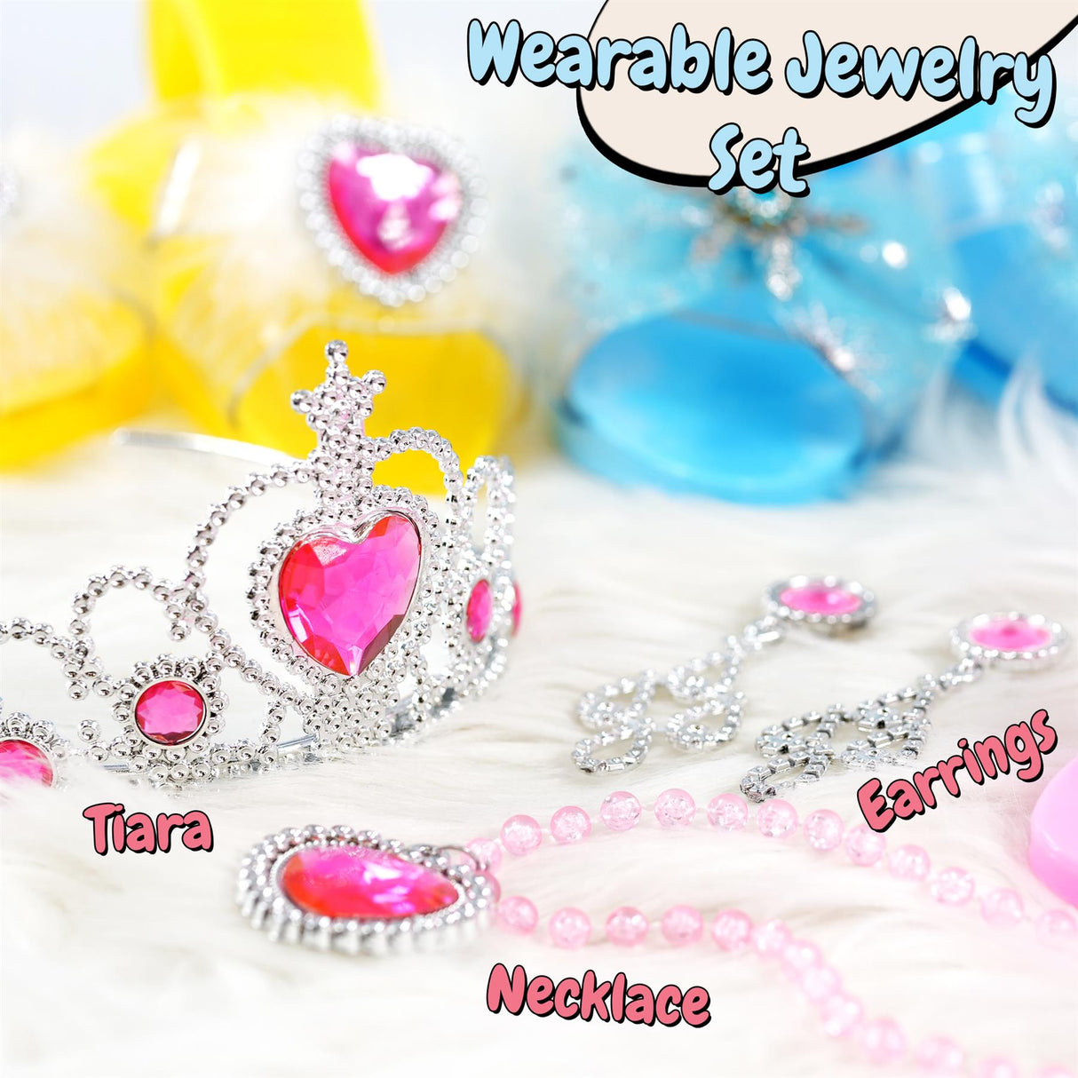 The Magic Toy Shop Princess Play Shoes Jewellery & Storage Set