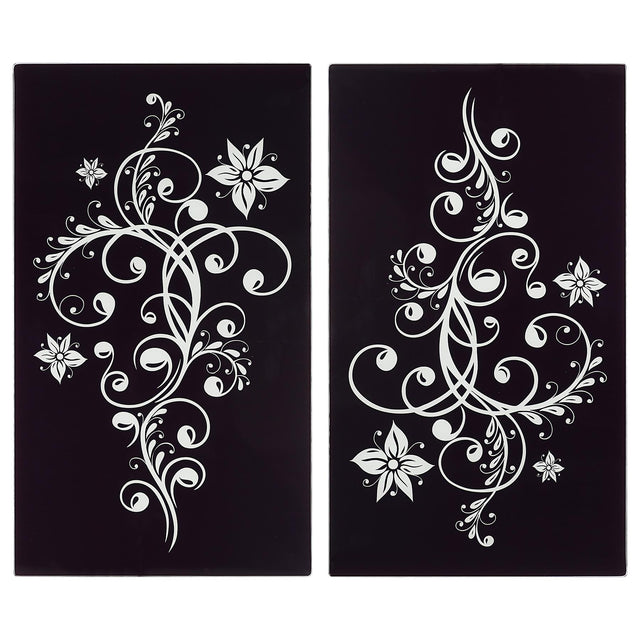 Black Glass Cutting Boards by Geezy - UKBuyZone
