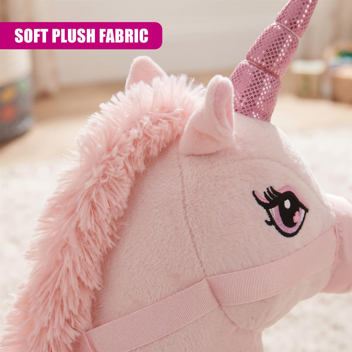 Unicorn Hobby Horse - Pink