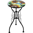 Round Side Mosaic Table With Sunflower Design by Geezy - UKBuyZone