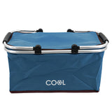 Navy Cooler Basket Bag