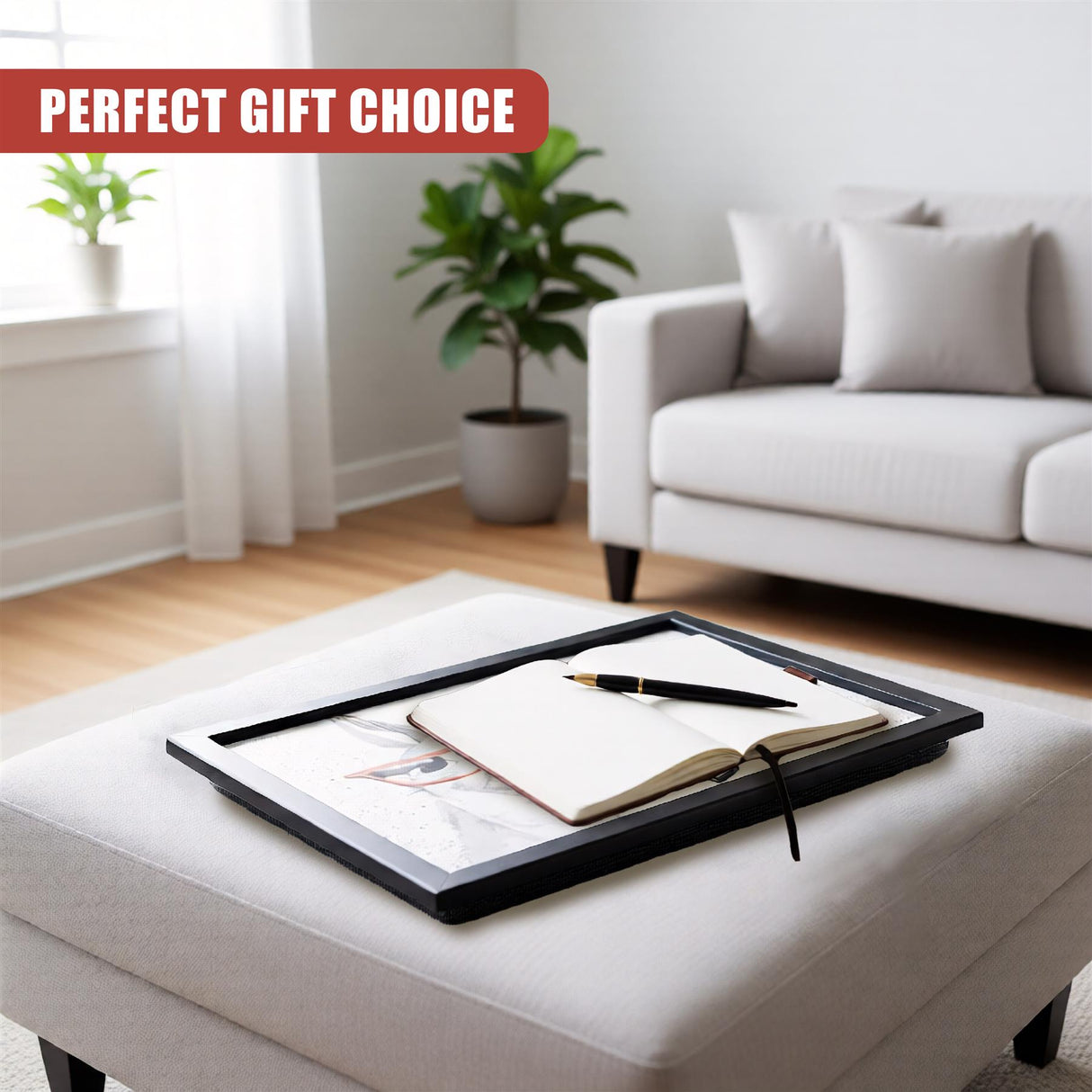 Lap Tray With Bean Bag Cushion (Llama)