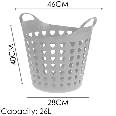 GEEZY Flexi Tub 26L Home Garden Laundry Basket