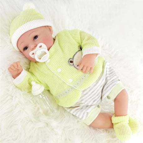 Reborn Baby Boy Doll with Open Eyes by BiBi Doll - UKBuyZone