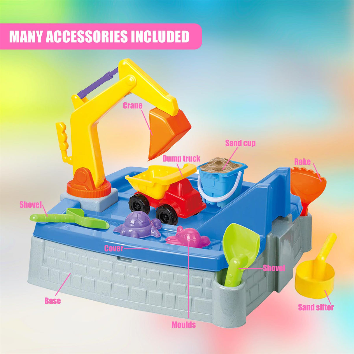 2 in 1 Kids Sand Box Water Table by The Magic Toy Shop - UKBuyZone