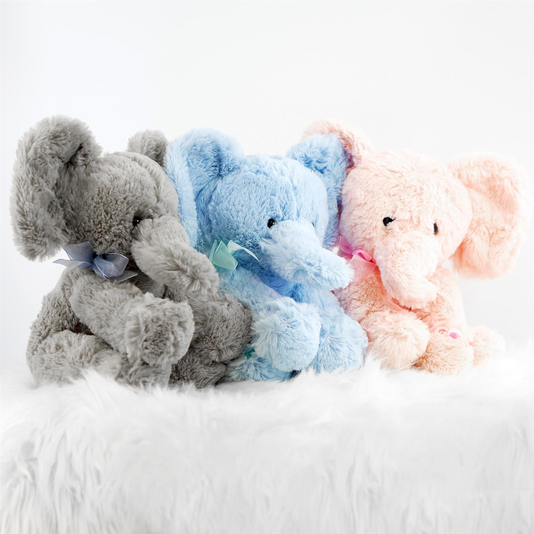 Blue Plush Elephant Soft Toys by The Magic Toy Shop - UKBuyZone