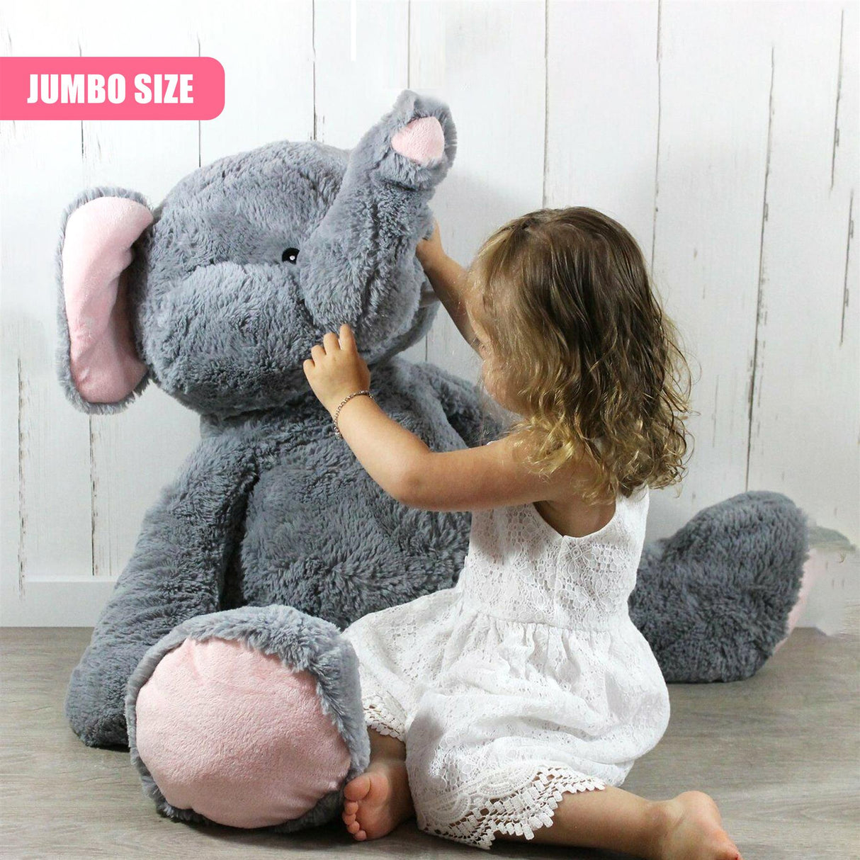 40" Jumbo Elephant Soft Toy by The Magic Toy Shop - UKBuyZone