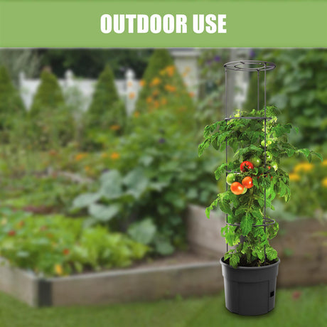 Geezzy self watering tomato pot, 4 tiered design, ideal for growing healthy plants, perfect for gardeners and indoor growers, durable plastic material, easy to use and maintain, available at ukbuyzone.