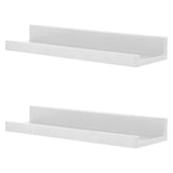 White Wall Hanging Shelf 45 cm Pack 2